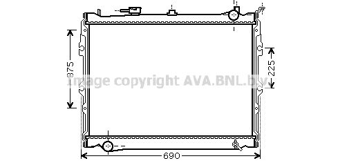 AVA QUALITY COOLING Радиатор, охлаждение двигателя MZ2191